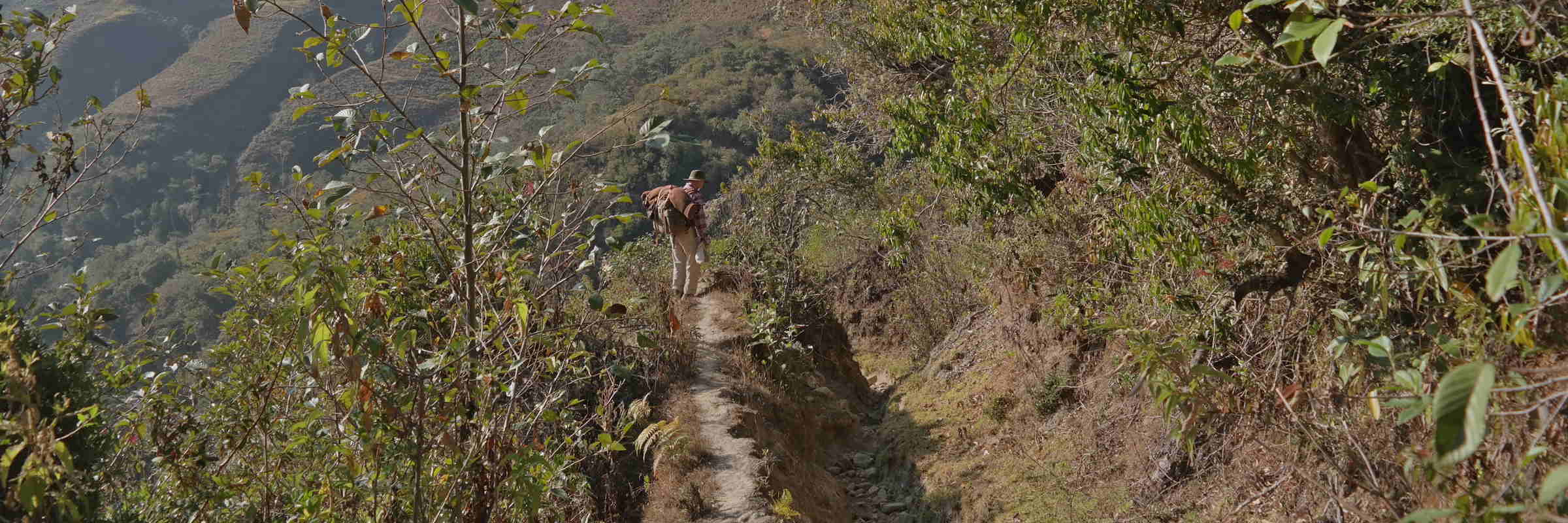 Weg vom Hochland in den Amazonasraum
